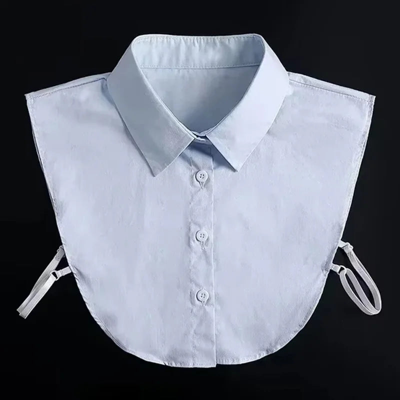Fashion 2025 Front Tie White Fake Collar for Women Stand Detachable Collar Fake Girls Vintage Lace Ladies False Blouse Collar